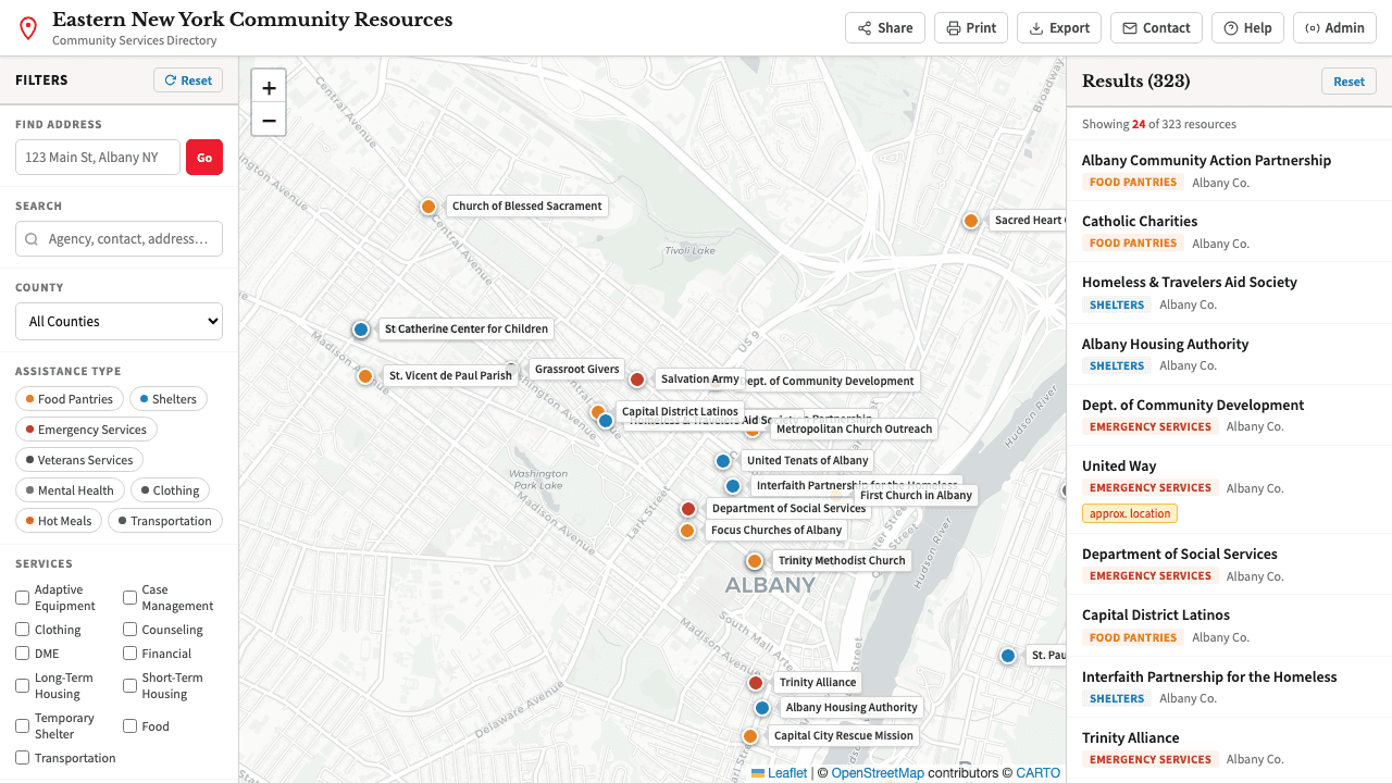 Screenshot of Community Resource Finder — Not an SDK Demo